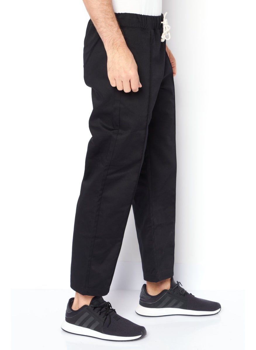 Champion Men Sportswear Fit Plain Track Pants, Black  - Image 3
