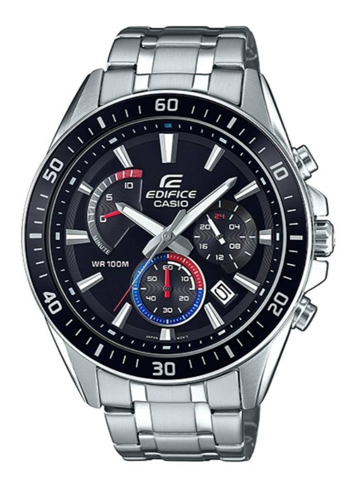 CASIO - Edifice Chronograph Black Dial Stainless Steel Men's Watch EFR-552D-1A3V - Image 1