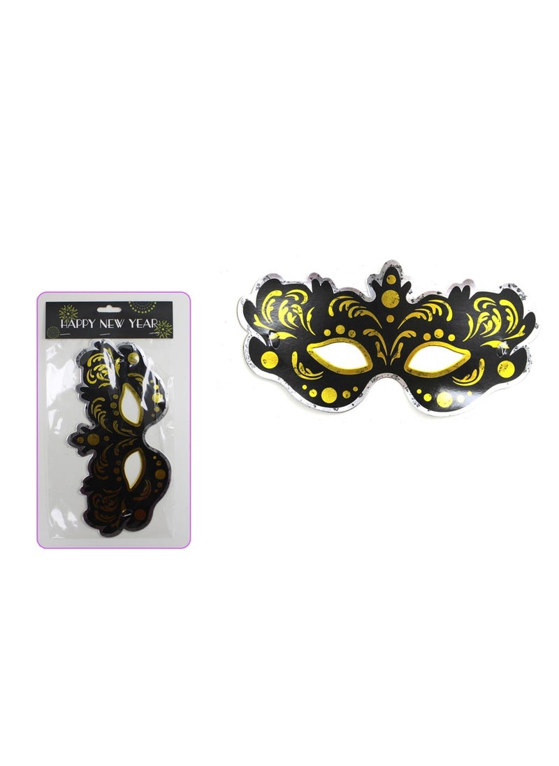 PARTY FUN - Happy New Year Eye Mask - Set of 2pcs - Celebrate in Style and Comfort - Image 1
