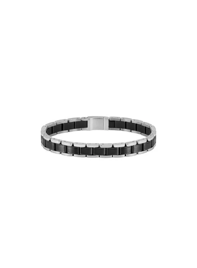 BOSS BOSS Jewelry Men's METAL LINKS ESSENTIALS Collection Link Bracelet in Two-Tone - 1580665