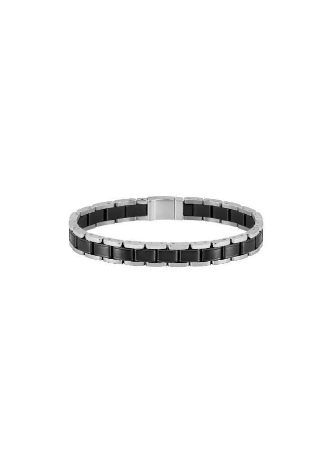 BOSS  Metal Links Essentials Collection Link Bracelet For Men In Two-Tone Stainless Steel - 1580665 for Men | Best Price UAE