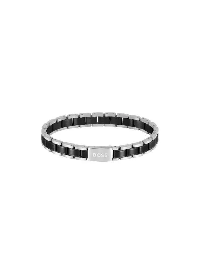 BOSS Metal Links Essentials Collection Link Bracelet For Men In Two-Tone Stainless Steel - 1580665