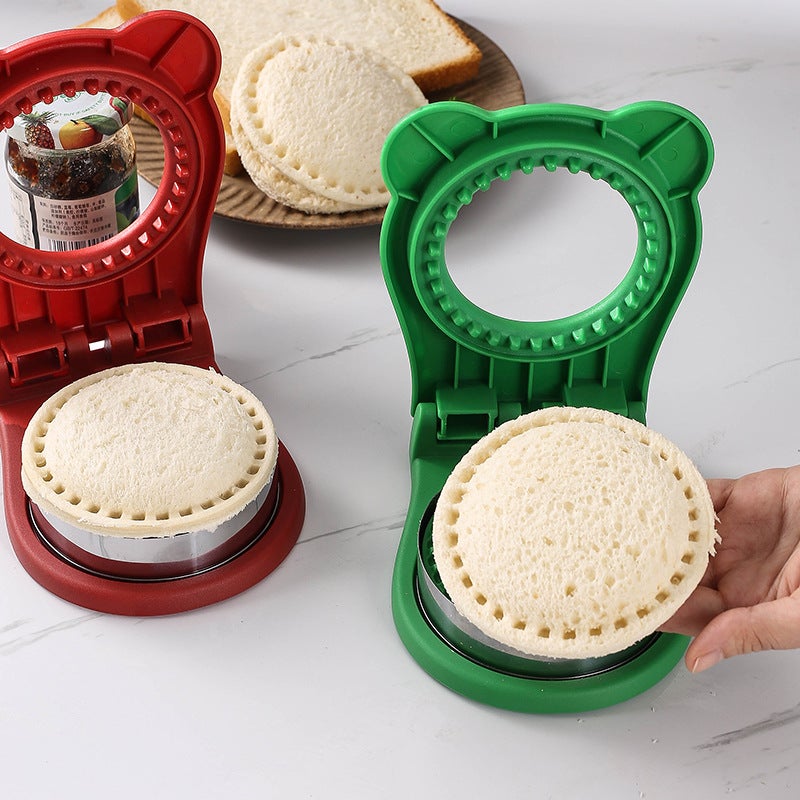 Round Sandwich Cutting Mold Hand Guard Stainless Steel Baking Tool Cake Biscuit Toast Sandwich Flap Pocket Pants Bread Mold - Image 4