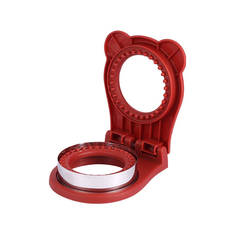 Round Sandwich Cutting Mold Hand Guard Stainless Steel Baking Tool Cake Biscuit Toast Sandwich Flap Pocket Pants Bread Mold - Image 1
