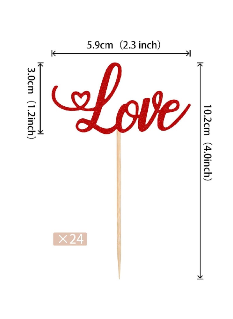 ThePartyPopper Love Cupcake Toppers  - Image 2