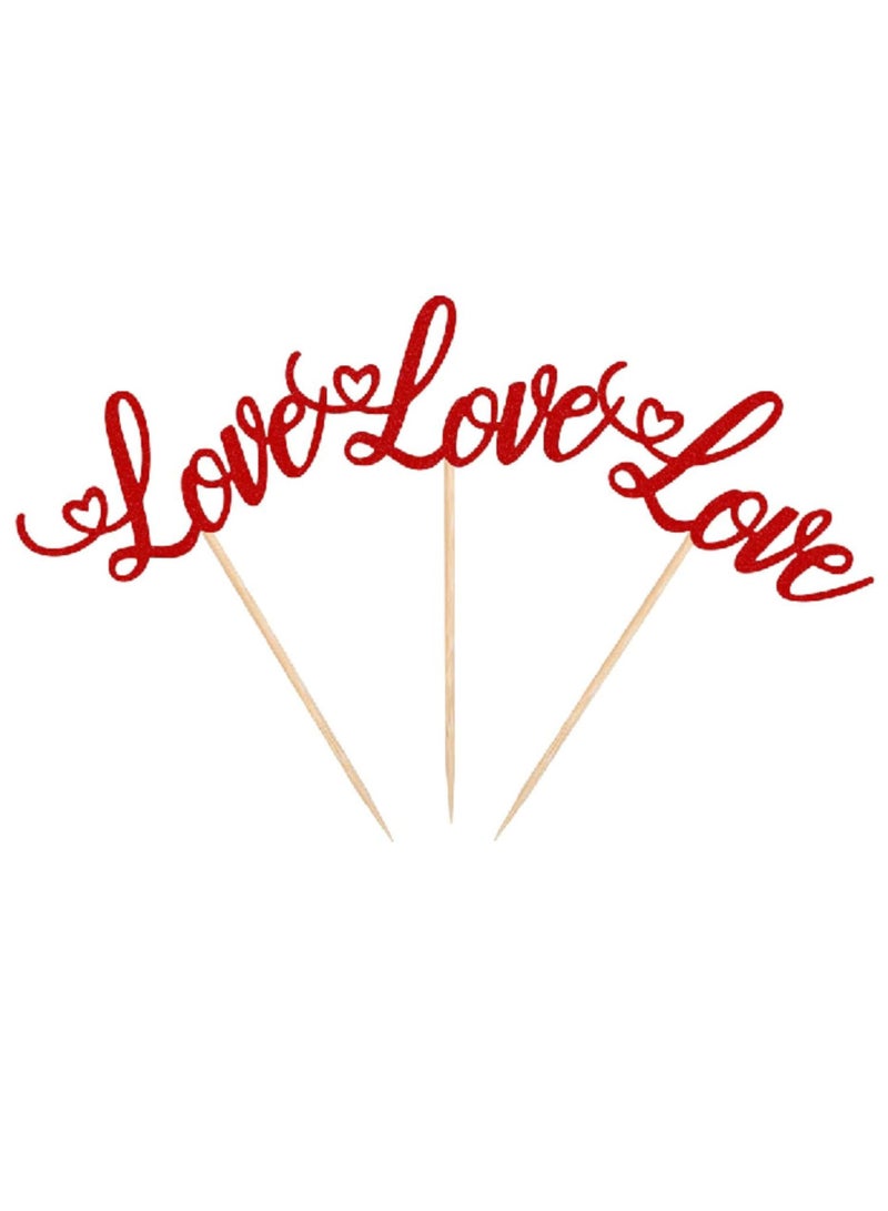 ThePartyPopper Love Cupcake Toppers  - Image 3