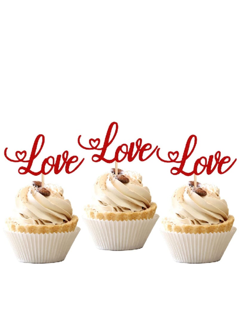 ThePartyPopper Love Cupcake Toppers  - Image 1
