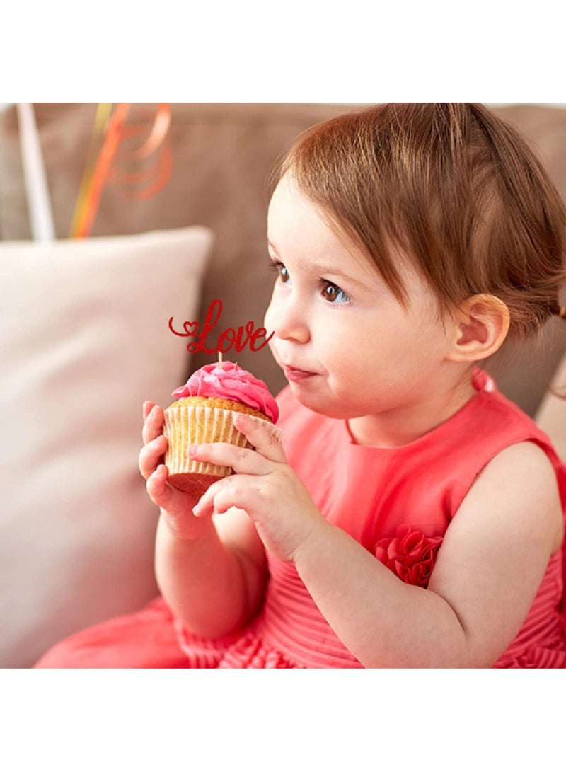 ThePartyPopper Love Cupcake Toppers  - Image 5
