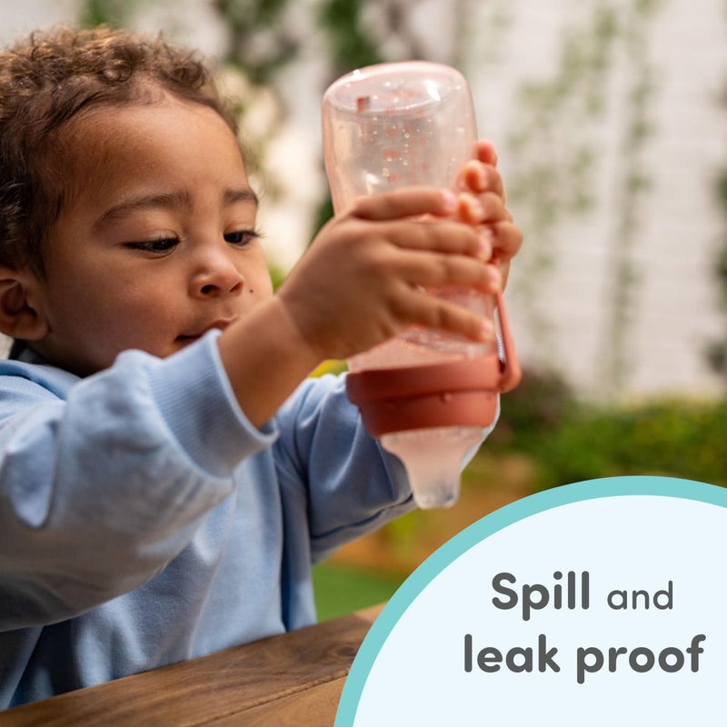 NUK First Choice Active Cup 2.0, 10 oz. Soft Spout Sippy Cup with On-The-Go Carry Clip, Lightweight, Leak Proof, Spill Proof Cup, 2-Pack - Image 3