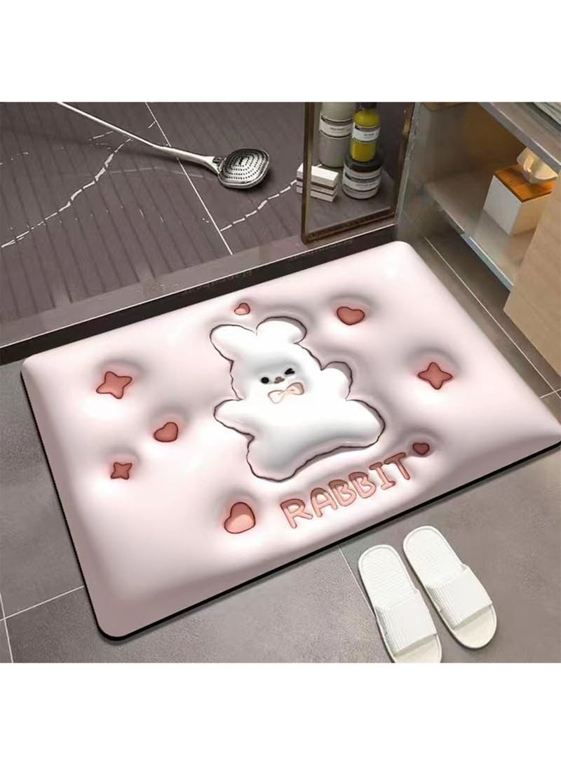 LIMOS Bathroom Rug Mat 3D Visual Non Slip Absorbent Bath Mat Easy to Clean Quick Drying Bathroom Kitchen or Doorway - Image 1