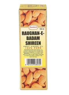 Hamdard Raughan-E-Badam Shireen Sweet Cold Pressed 100% Pure And Natural Almond Oil -(100 Ml)-Pack Of 3  - Image 1