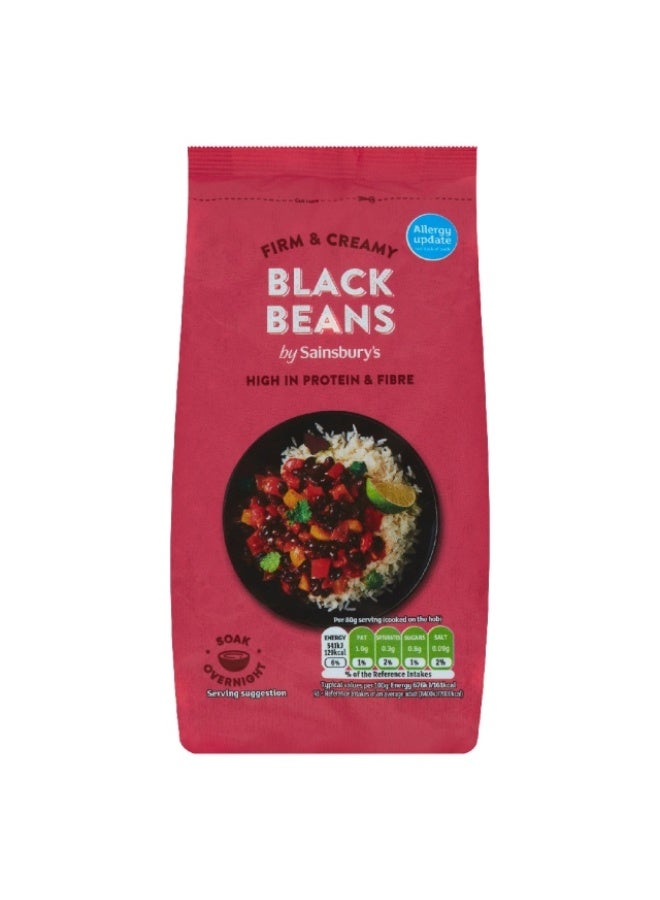 Dried Black Beans, 500g, UK