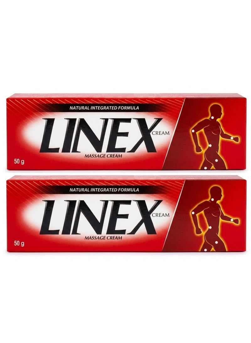Linex 2Pcs LINEX Massage Cream 50g - Image 1