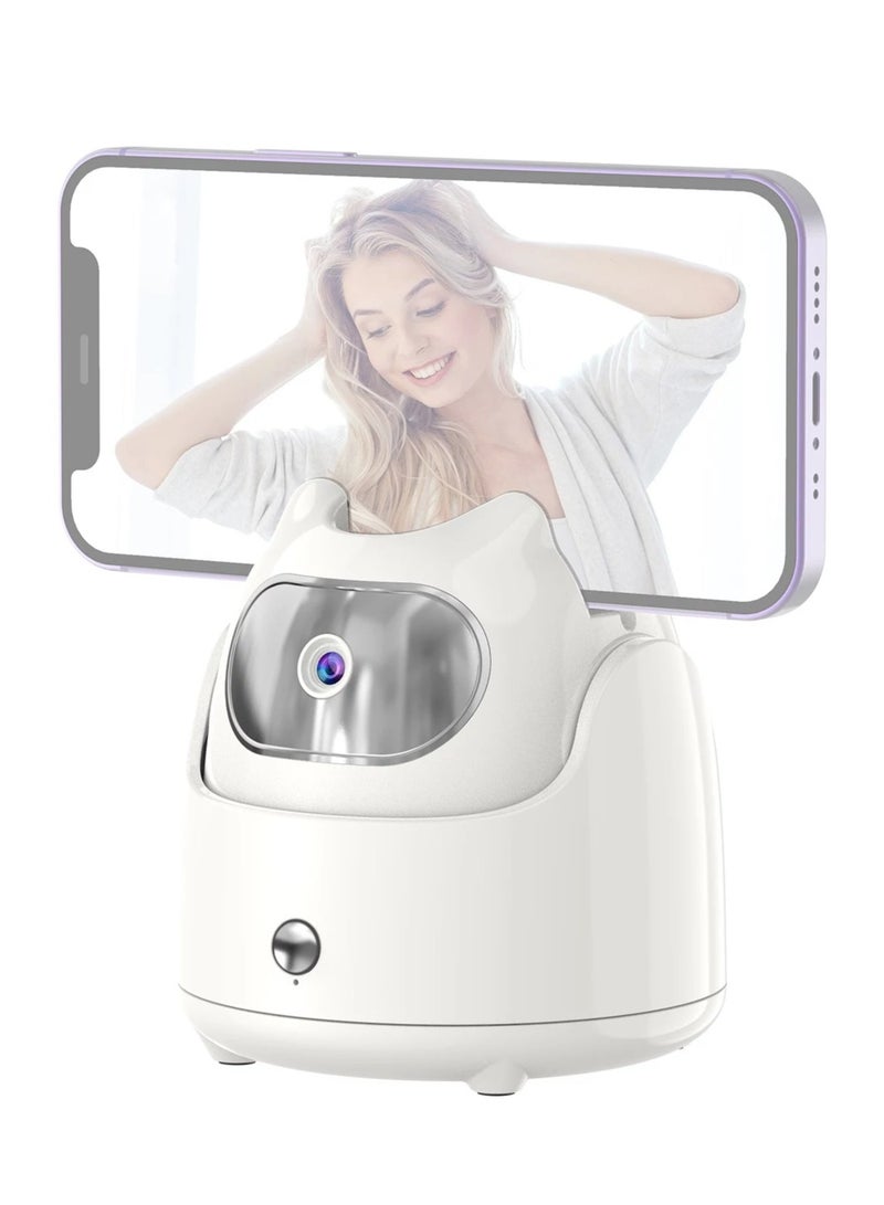 AI Auto Face Tracking Phone Holder Gimbal Desktop Selfie Stabilizer for Phone Robot Cameraman 360° Rotation No APP Required for Vlog Live Streaming Video Recording - Image 1