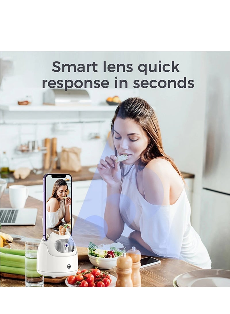 AI Auto Face Tracking Phone Holder Gimbal Desktop Selfie Stabilizer for Phone Robot Cameraman 360° Rotation No APP Required for Vlog Live Streaming Video Recording - Image 3