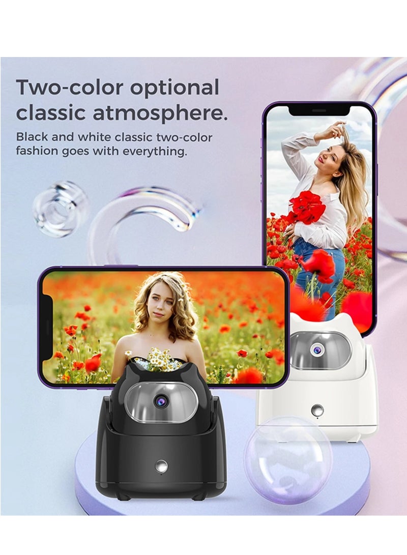 AI Auto Face Tracking Phone Holder Gimbal Desktop Selfie Stabilizer for Phone Robot Cameraman 360° Rotation No APP Required for Vlog Live Streaming Video Recording - Image 2
