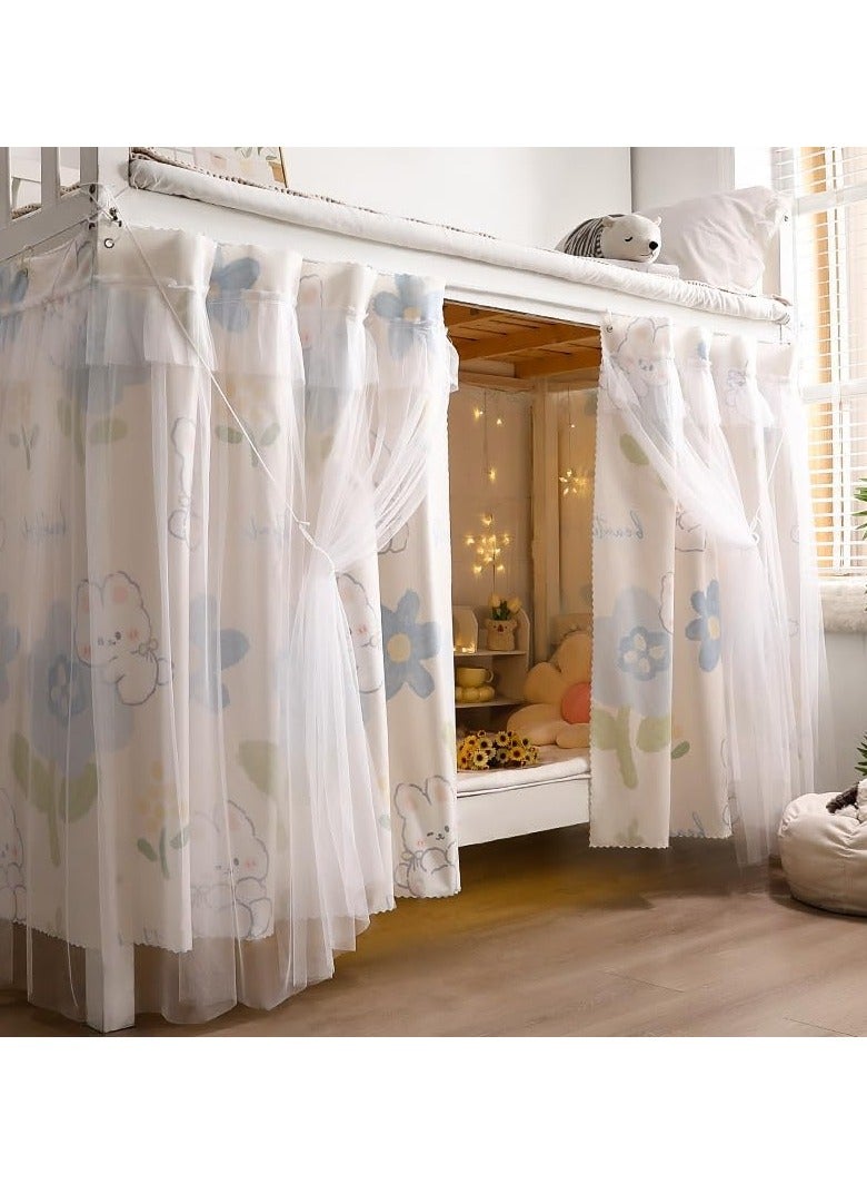 general Bed curtains, single bed tent curtains, blackout bed curtains, dustproof dormitory beds, student blackout bedding, single sleepers - Image 3