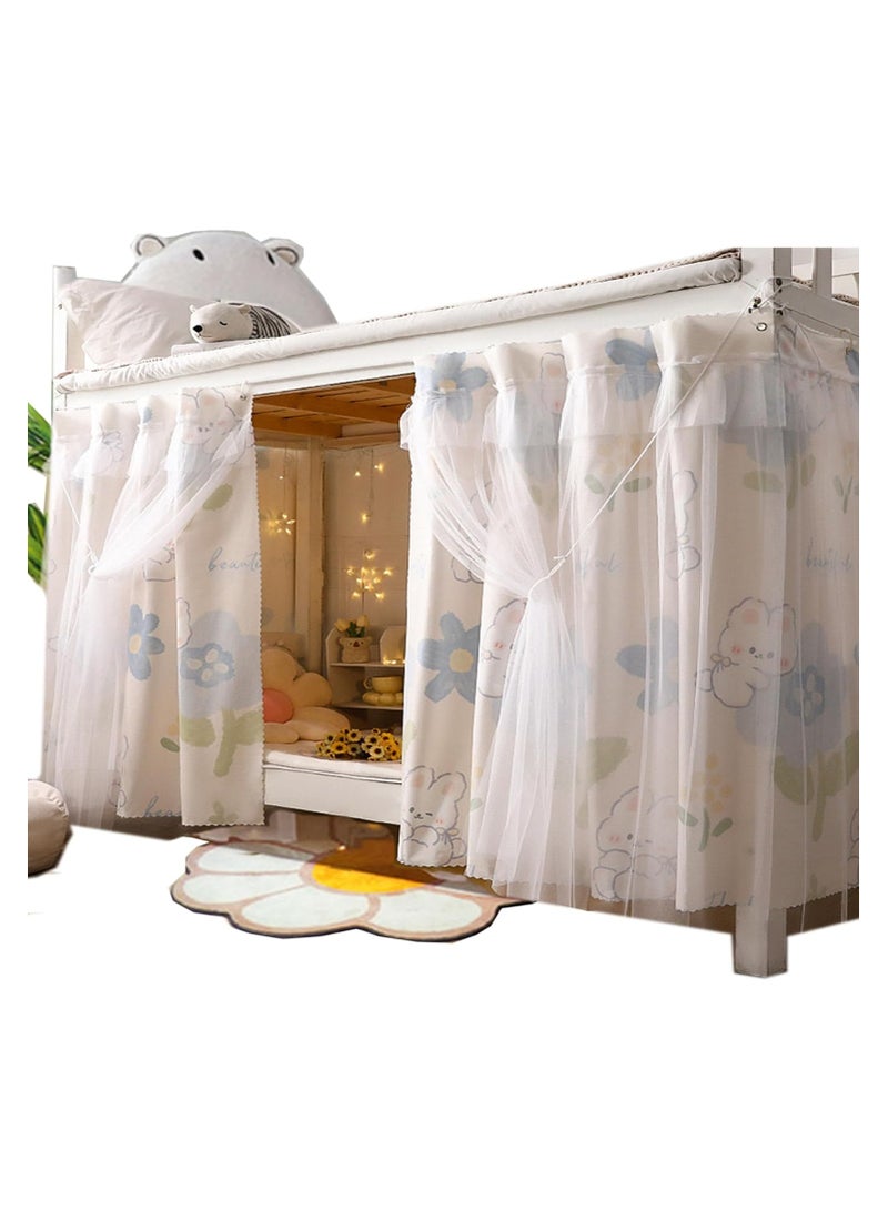 general Bed curtains, single bed tent curtains, blackout bed curtains, dustproof dormitory beds, student blackout bedding, single sleepers - Image 1