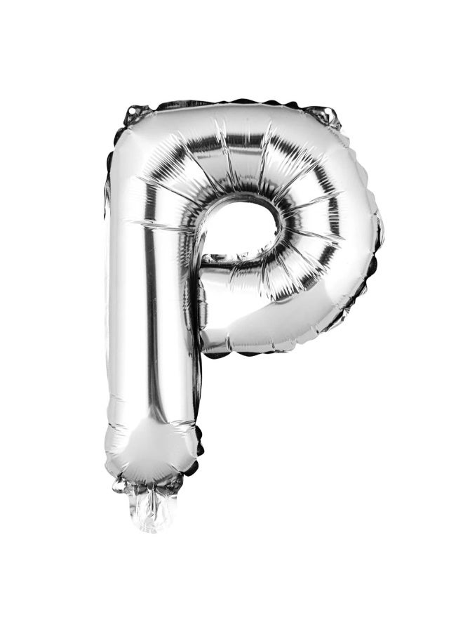 TOY GARDEN Giant Silver Letter P Balloon  Foil Helium Big Single Mylar Balloon Birthday Party Decoration Supply Baby Shower Event - Image 1