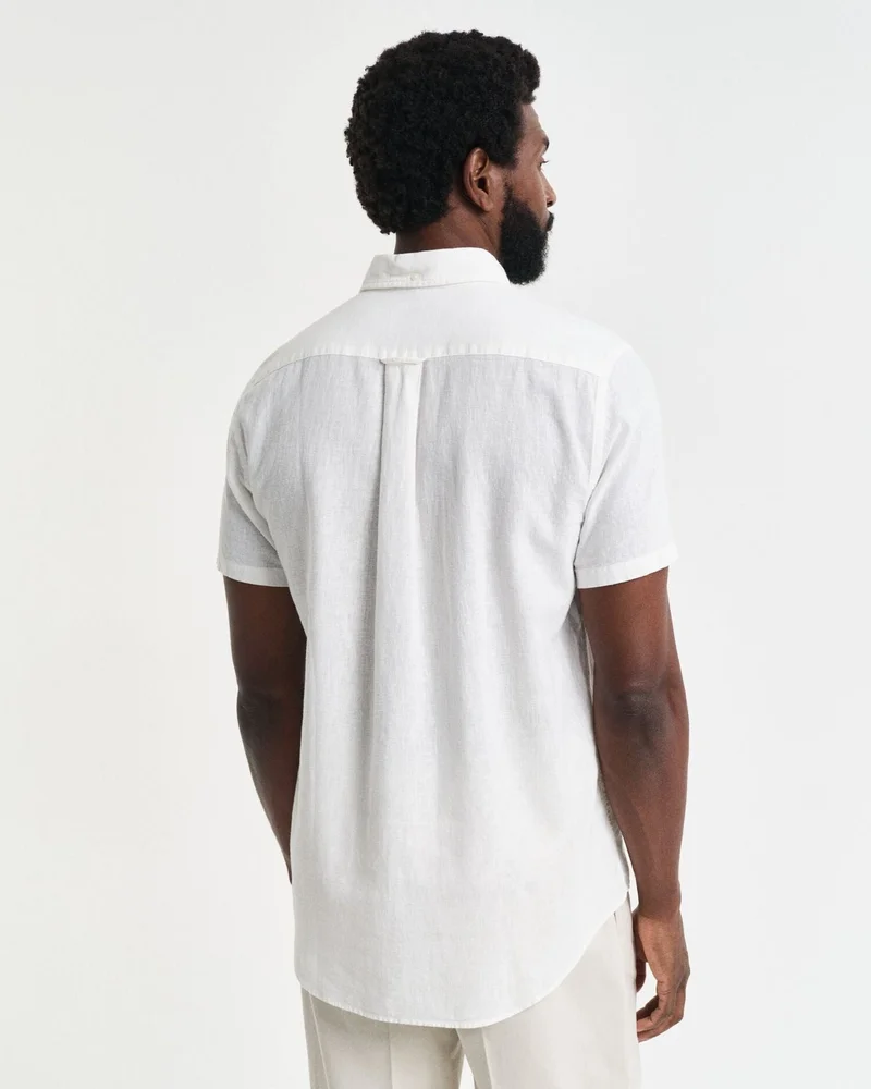 GANT  Regular Cotton Linen Short SleeveShirt for Men | Best Price UAE