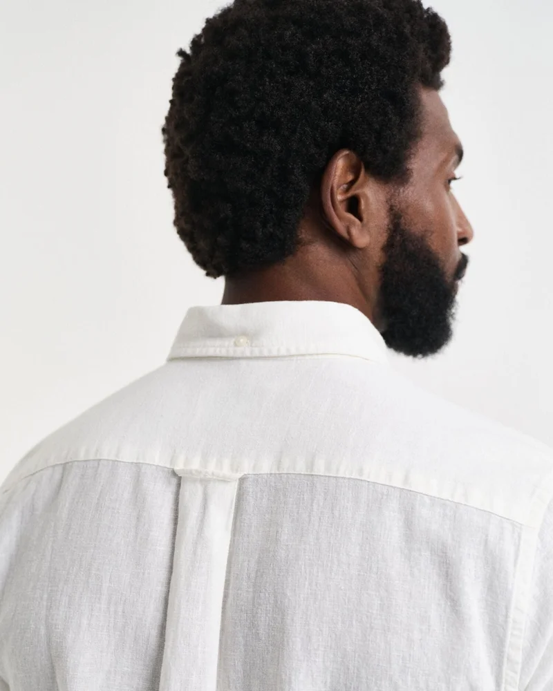 GANT  Regular Cotton Linen Short SleeveShirt for Men | Best Price UAE