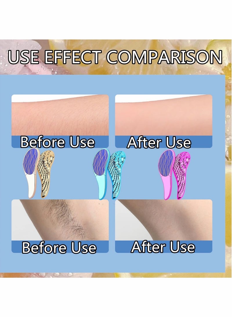 Excefore New Bleame  Crystal Hair Eraser, Magic Wing Crystal Hair Removal, Exfoliation Painless Hair Removal Tool for Men & Women,Soft Silky Skin Full Body Hair Removal - Image 5