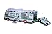 Hess 1998 Truck Recreation Van with Dune Buggy and Motorcycle - Image 3