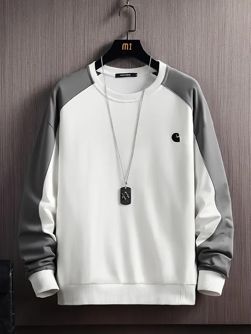 Celary Trendy Color Block Sweatshirt for Men - Modern Streetwear Style - Image 2