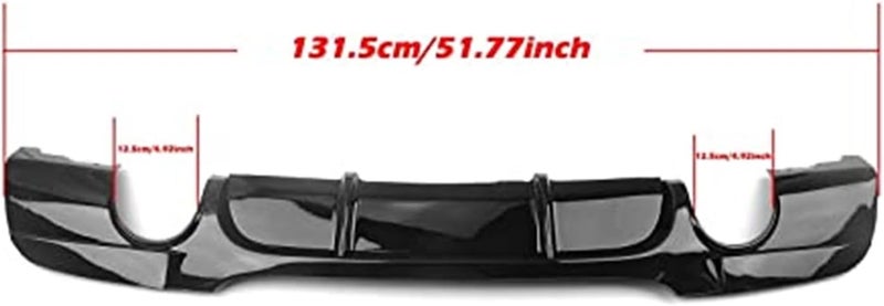 QASULER Rear Bumper Diffuser Lip for 3 Series E90 E91 M Sport - Image 3