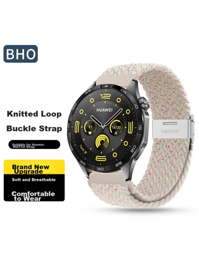 Bho مناسب لأشرطة ساعة هواوي، Gt5 Pro/gt4/gt3/gt2/watch4pro/watch3/honor Magic2 Watch، شريط نسج نايلون حلقي - Image 1