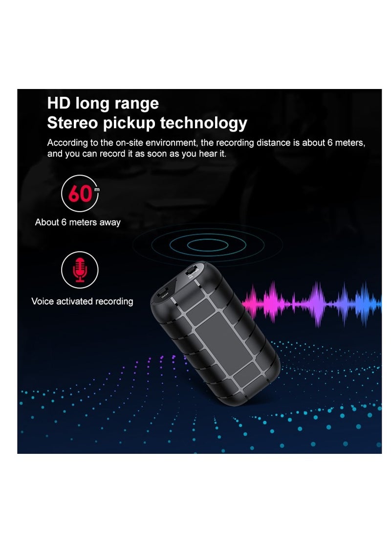 AMBERJACK - Mini Digital Audio Recorder, Small Recording Devices,  Long Battery Life 128 GB Voice Activated Recorder, 2000 Hours Recording Capacity Voice Recorder. - Image 1