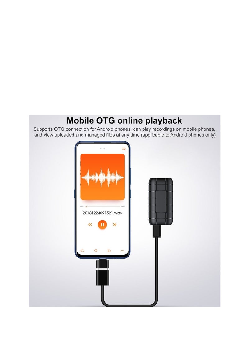 AMBERJACK - Mini Digital Audio Recorder, Small Recording Devices,  Long Battery Life 128 GB Voice Activated Recorder, 2000 Hours Recording Capacity Voice Recorder. - Image 1