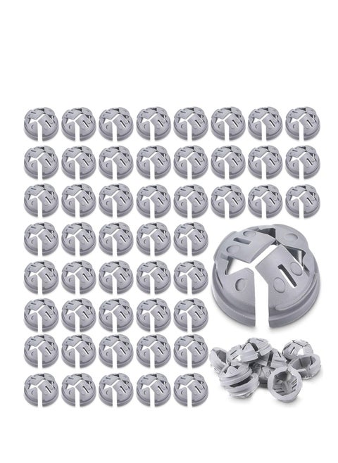 Cable Connector Electrical Boxes, 100Unit 24mm Push in Wire Connectors, Conduits & Fittings Connector Junction Box Connector, Non-Metallic Push-Fit Bulk Connectors Gray, for Fits Knockout Hole