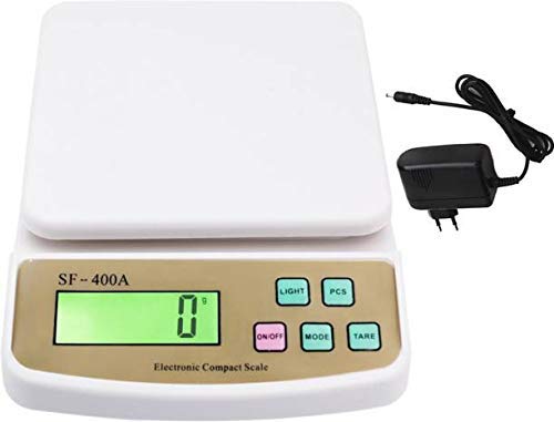 Atipriya DIGITAL Kitchen weighing scale 10kgweight machine for kitchen baking home foodkitchen weight machine 10kg SF400A Made in india WHITE ADAPTOR INCLUDED - Image 4