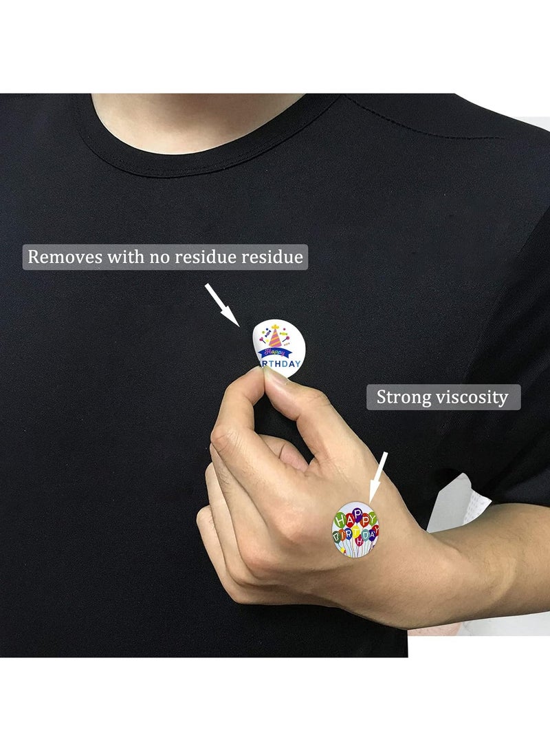 قوس قزح أورينبو 500 قطعة من ملصقات أعياد الميلاد السعيدة بالألوان المائية، لفة واحدة من ملصقات الختم الدائرية اللطيفة اللاصقة لأعياد الميلاد لتزيين حفلات الأطفال - Image 4