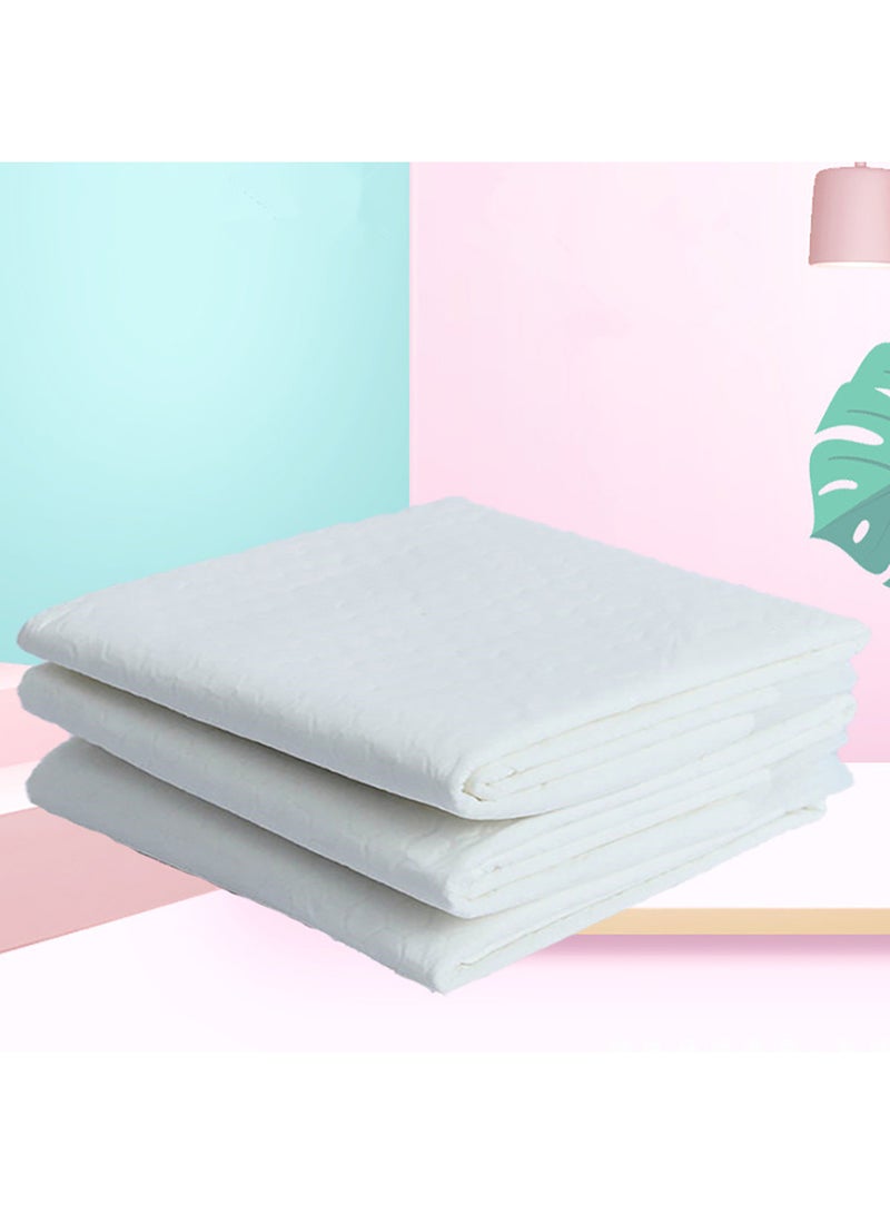 Little Story Pack Of 50 Disposable Diaper Changing Mats - White - Image 2