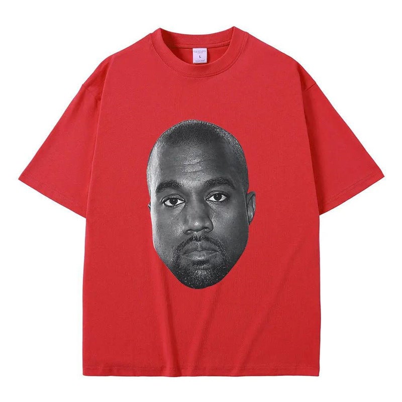 Rapper Kanye West Graphic Print T Shirt Mens Vintage Streetwear - Image 1