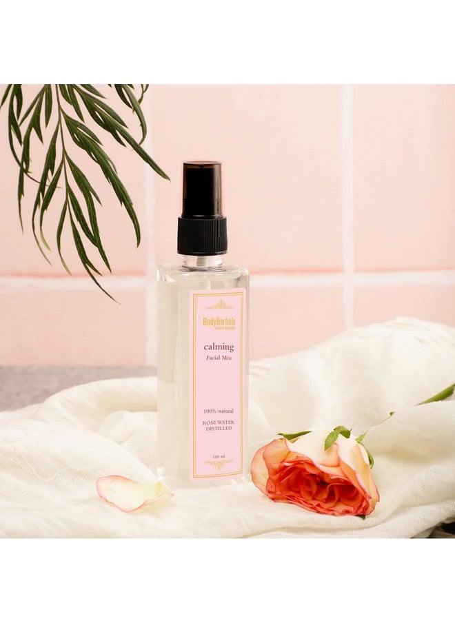 BodyHerbals - Calming Alcohol Free Face Mist, Toner With Goodness Of Rose I 100 % Natural Skin Toner, Shrinks & Tightens Pores | Makeup Remover For Women & Men | Instant Glow | For All Skin Types | 100 Ml Paraben And Sls Free, Beauty, Skin Care, Face , Face Care - Image 1