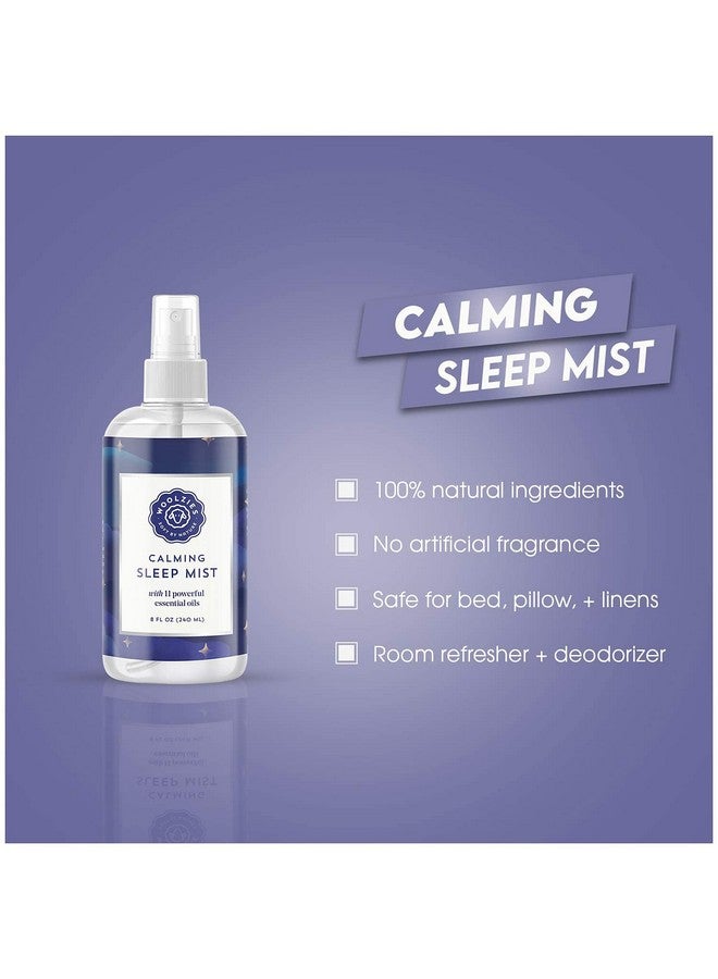 Woolzies Woolzies Calming Sleep Mist | 100% Natural Hypoallergenic Essential Oil Pillow Spray | Relaxing & Comforting | 8 FL OZ  - Image 3