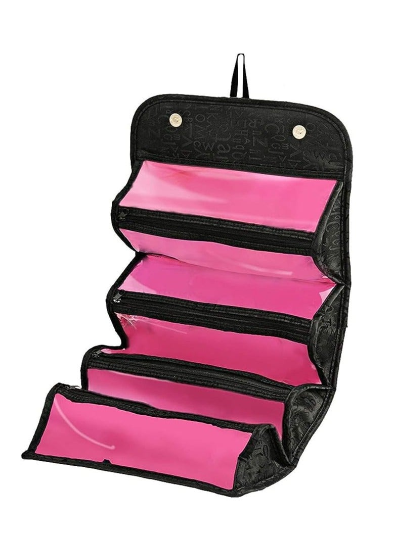 ORiTi Roll Up Travel Cosmetic Makeup Jewelry Toiletry Bag Organizer Camping Accessories Holder  - Image 1