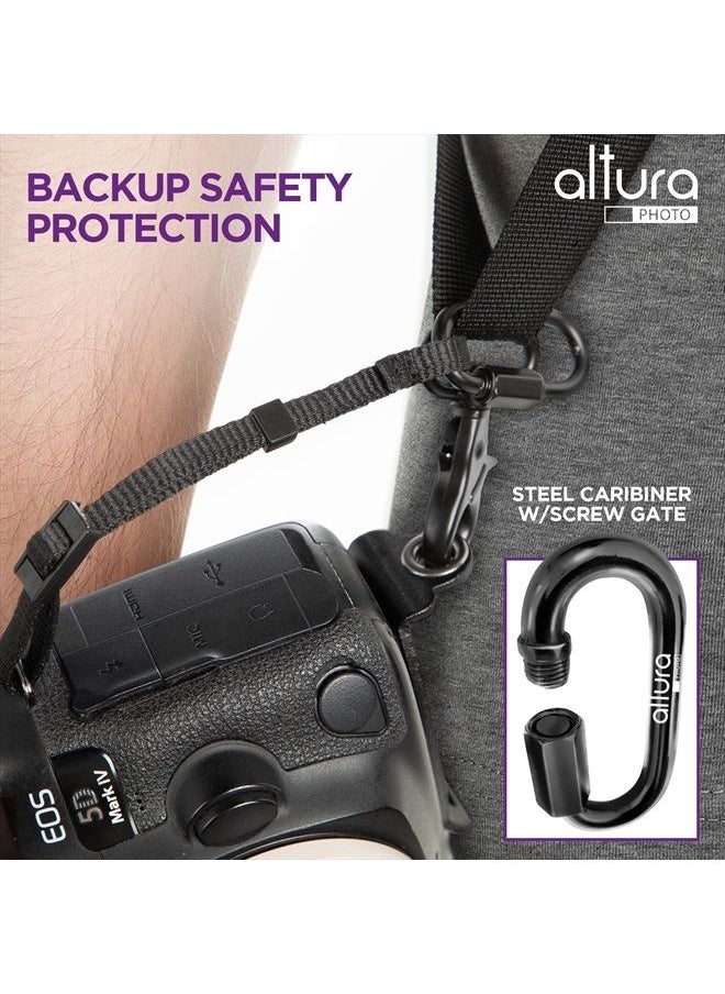 Altura Photo Camera Neck Strap w. Quick Release & Safety Tether - Camera Straps For Photographers - Adjustable DSLR Camera Strap for Sony, Nikon & Canon - Safe & Secure Camera Strap Quick Release  - Image 5