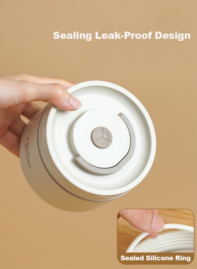 ROEIEIS Large Capacity Stainless Steel Lunch Box with Bag, Portable Thermal Food Container for School, Office, Work, Picnic & Camping, Leak-Proof Bento Box, Kitchen Storage & Accessories - Image 3