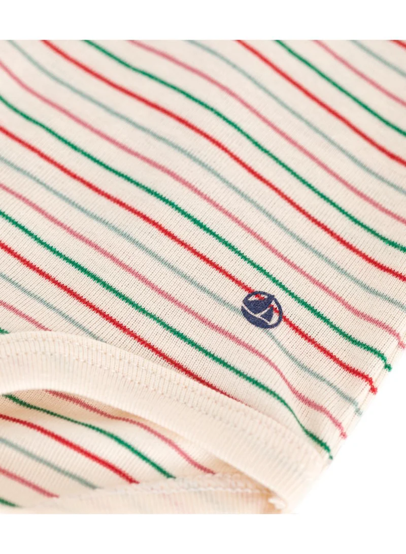 Petit Bateau Babies' long-sleeved rollneck cotton bodysuit