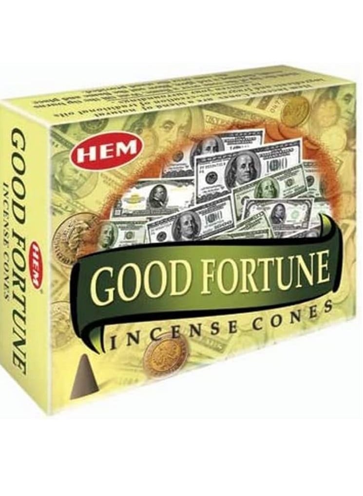 HEM Fortune Incense Cones  Pack of 10 Cones