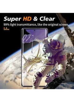 Generic Curved Tempered Glass Screen Protector for Oppo Reno 10 5G/Reno 10 Pro 5G/Full Glue Full Screen Coverage with Easy Installation Kit  - Image 2