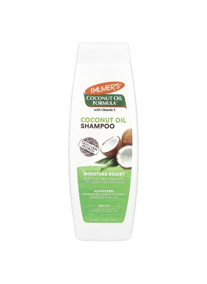 PALMER'S Palmer's, Coconut Oil Formula® with Vitamin E, Moisture Boost Shampoo, Dry, Damaged or Color Treated Hair, 13.5 fl oz (400 ml)  - Image 1