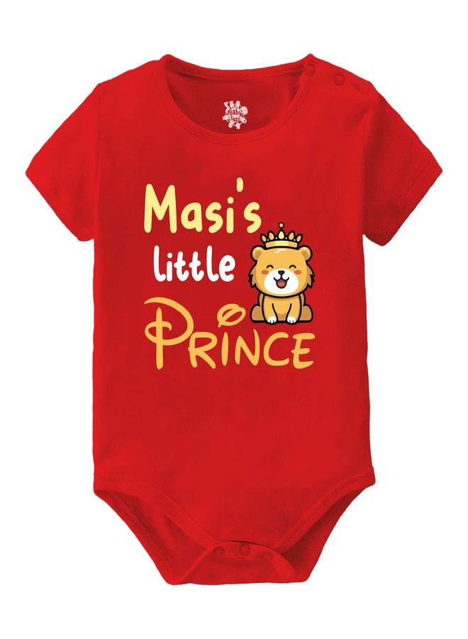 Baby Buzz Newborn Clothes For Baby Boy Masi's Little Prince Printed Onesie Romper 0-3 Months - Image 1