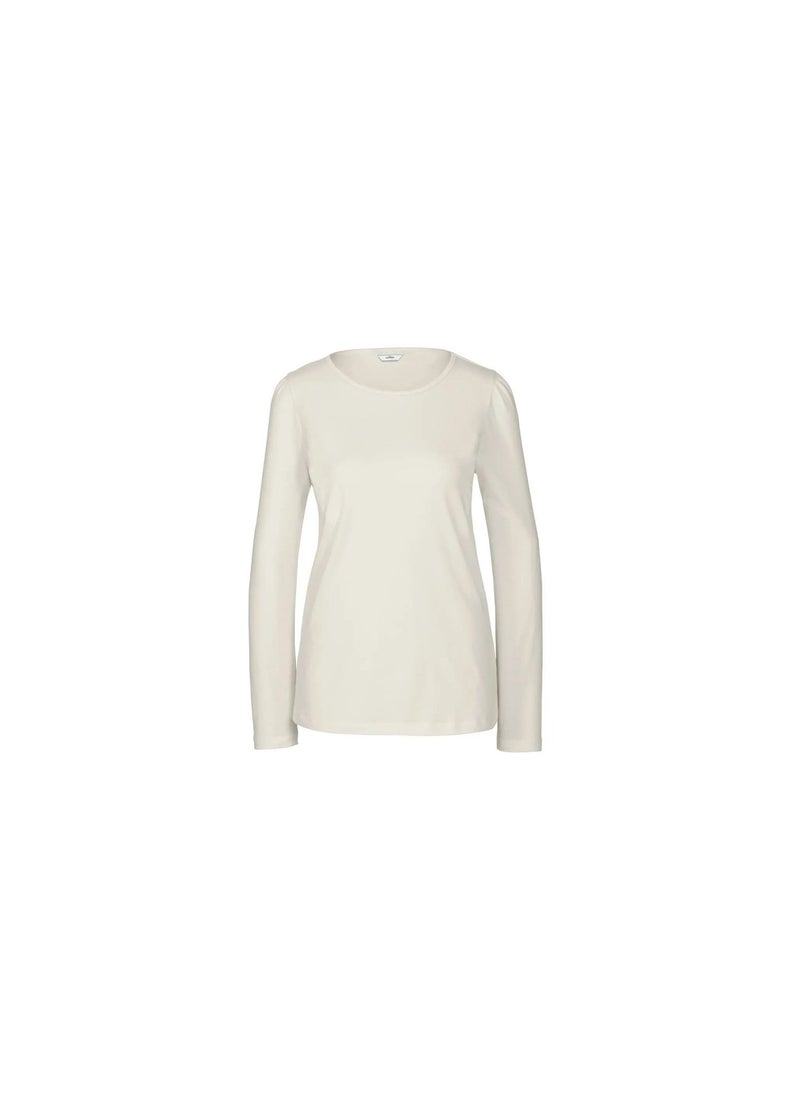 Tchibo - Women Round Neck Long Sleeve Top, White - Image 1