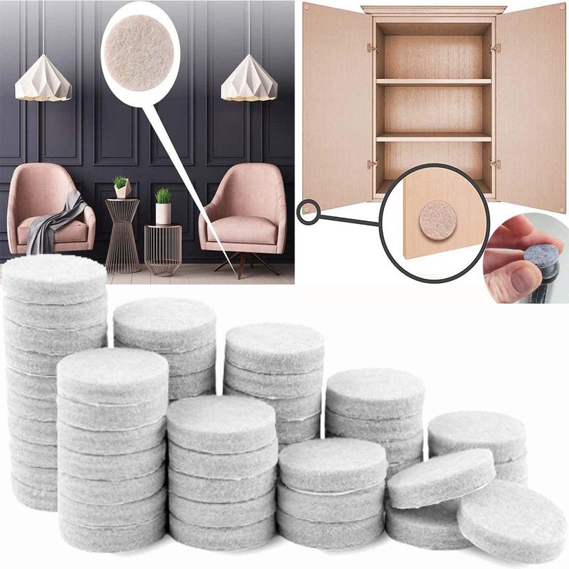 DIY Crafts DIY Crafts 3 INCH White, Felt Furniture Pads - Floor Protector Chair Felts Pads for Furniture Feet Wood Floors - Best Furniture Pads for Floors - Protect Your Furniture 3" inch Dia Pcs:- (30)  - Image 1
