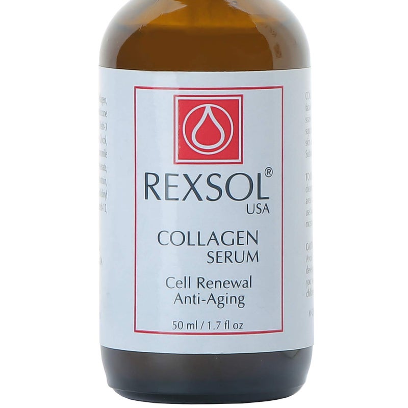 REXSOL Collagen Serum | With Vit C&E | Effective Anti Aging Serum For Face Care & Age Spot Remover | Anti Wrinkle Serum & Anti Aging Face Serum With Hyperpigmentation Treatment | Rapid Wrinkle Repair - Image 1